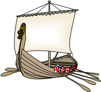 Viking Longship - Viking Ships (382x352), Png Download