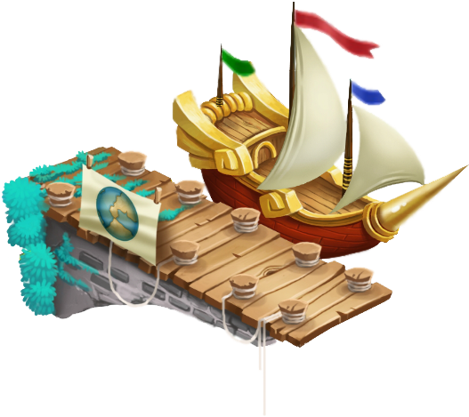 Adventure Ship - Mast (546x487), Png Download