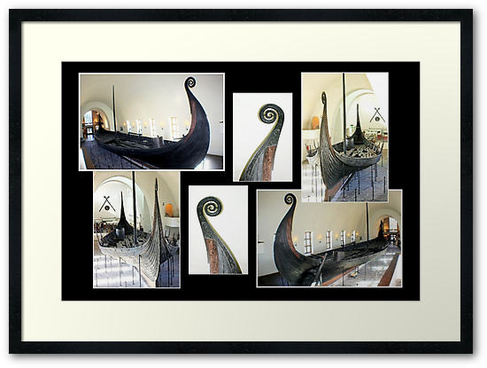 The Oseberg Ship Is A Well-preserved Ceremonial Viking - Gondola (550x415), Png Download