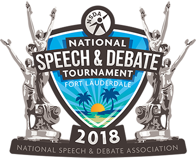 2018 Gfx Nats Logo 400px - National Speech And Debate Tournament 2018 (400x324), Png Download