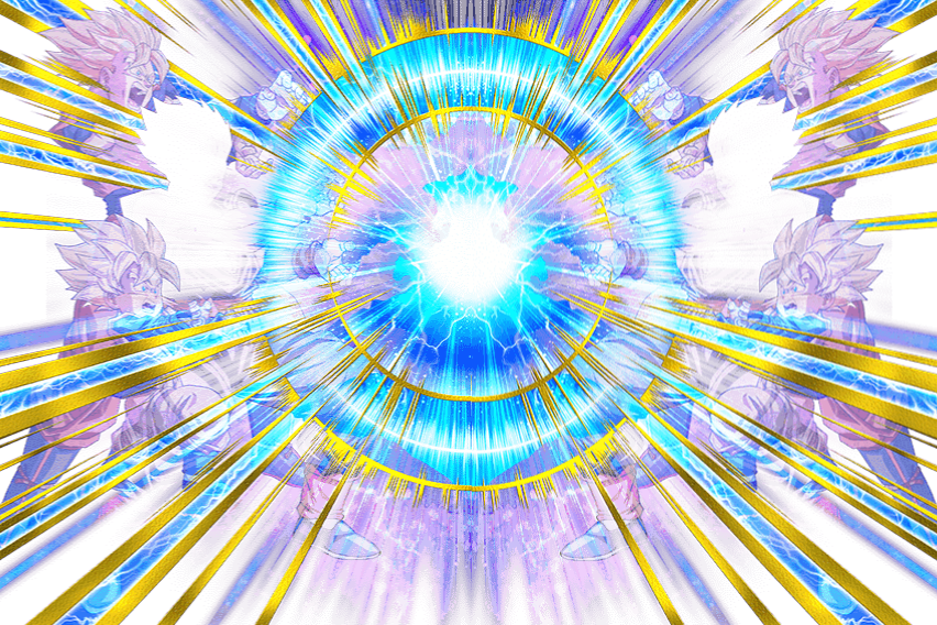 Fluffso I Tried Mirroring The Effect Of Family Kamehameha - Ultra Instinct Effect Transparent (852x568), Png Download