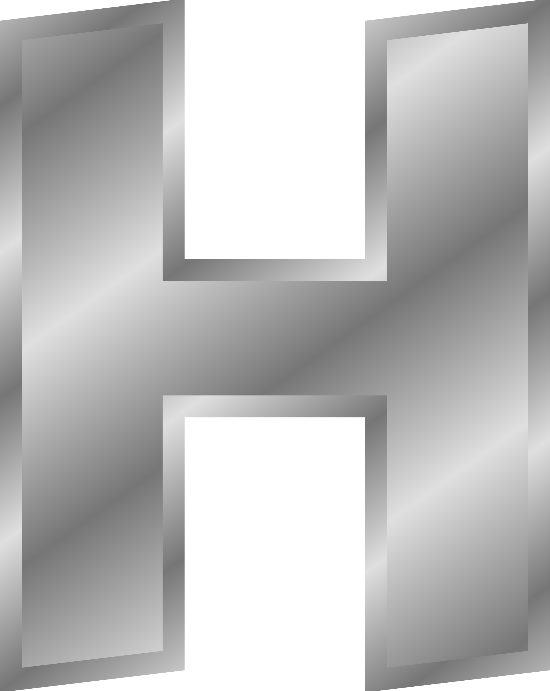 Big Image - Letter H In Gold (1909x2400), Png Download