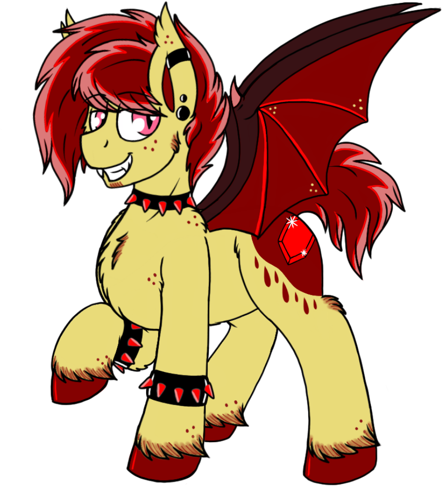 Bat Pony, Bracelet, Chest Fluff, Choker, Cute Little - Cartoon (960x1280), Png Download