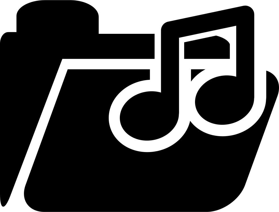 Music Note On Folder Comments - Music (980x746), Png Download
