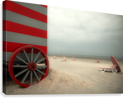 Red Wagon Canvas Print - Trademark Art Gilbert Claes 'red Wagon' Gallery-wrapped (429x344), Png Download