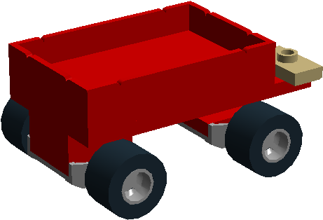 Litte Red Wagon02 - Wagon (1126x576), Png Download