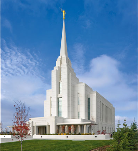Rexburg Idaho Lds Temple - Rexburg Idaho Temple (808x480), Png Download