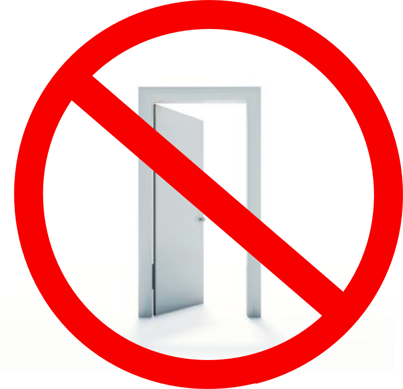 Otro Cartel, Para Cerrar La Puerta - No Fork And Knife (792x765), Png Download