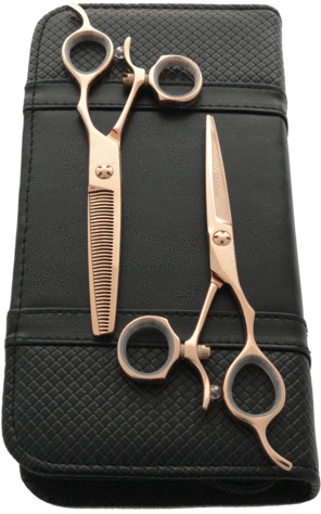 Scissor Tech Icon Matsui Rose Gold Swivel Scissor Thinner - Scissors (309x480), Png Download