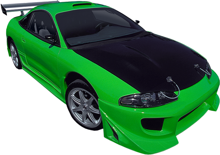 Default Mitsubishi Eclipse - Fast And Furious Eclipse Png (840x627), Png Download