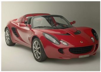 Red Lotus Sports Car Fast Cool Studio Cars Poster • - Lotus Rouge Voiture (400x400), Png Download