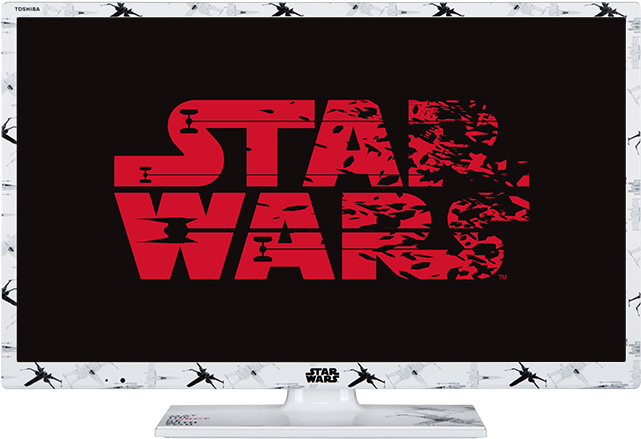 24" Toshiba Hd Ready Star Wars Tv - Toshiba 24sw763db 24 Inch, Hd Ready, Freeview Play, (640x640), Png Download