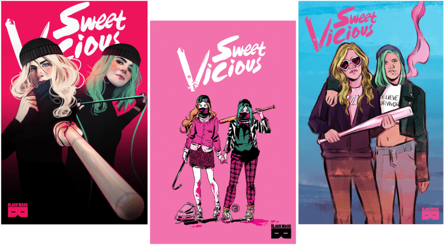 From Left, Courtesy Of Black Mask Studios - Redbubble Sweet Vicious Unisex T-shirts (900x527), Png Download