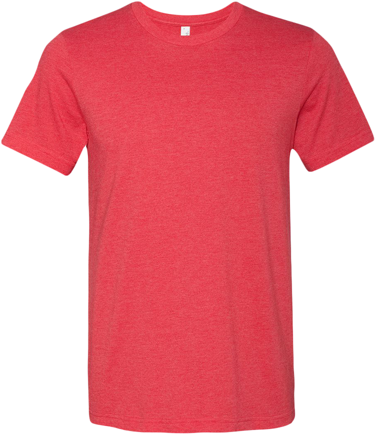 Bella Canvas Red Triblend (783x931), Png Download