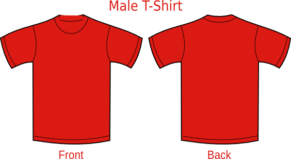 T Shirt Png Red (600x328), Png Download