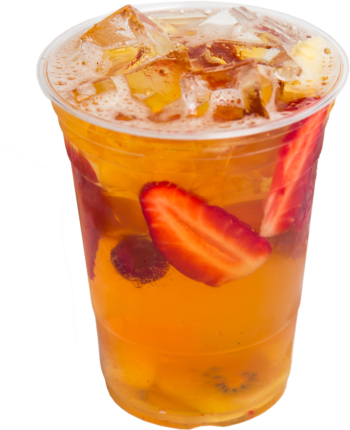 Download Peachraspberry Fruit Tea Tea PNG Image with No Background