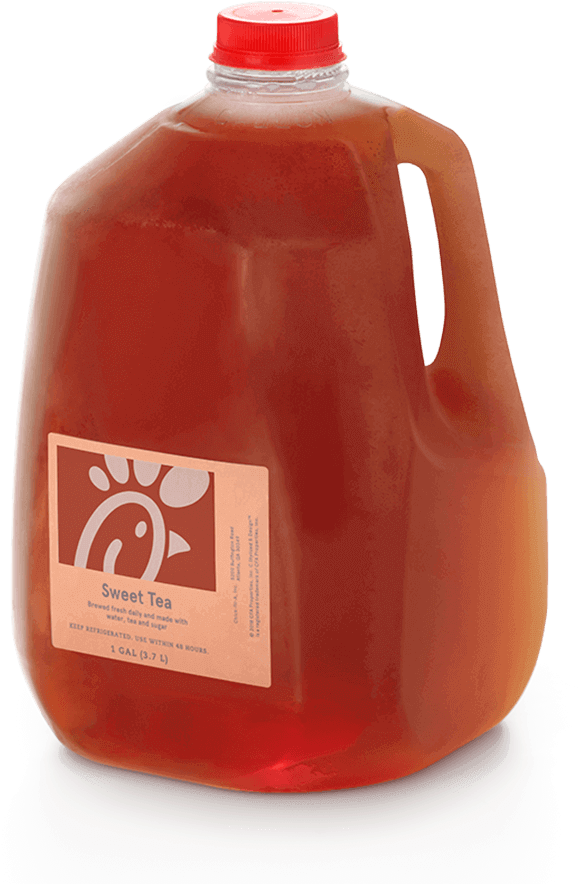 Gallon Freshly-brewed Iced Tea Sweetened - Chick Fil A Tea Jug (800x1000), Png Download