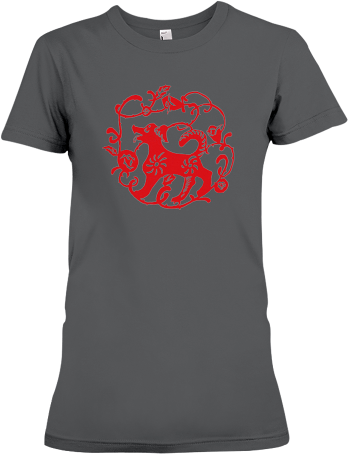 Chinese Year Of The Dog 2018 Papercut Womens Tee Shirt - Puerto Ricans Blood Inside Me Png (900x1125), Png Download