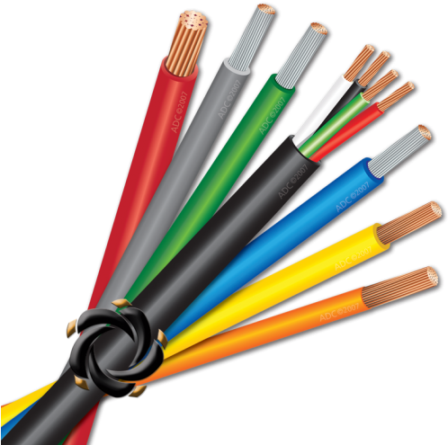 Automotive & Hook-up - Electricity Wire Png (510x500), Png Download
