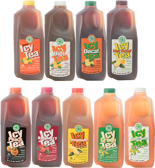 Icy Tea - Clover Farms Farmers Diet Tea Gal (655x749), Png Download
