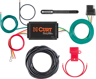 3 To 2 Wire Taillight Converters - Curt Converter (400x330), Png Download