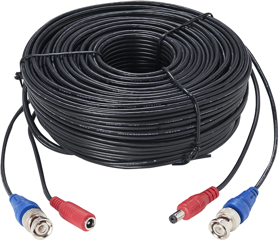 100ft Premium 4k Rg59/power Accessory Cable - Lorex 100 Ft Premium 4k Rg59/power Cable (1200x800), Png Download