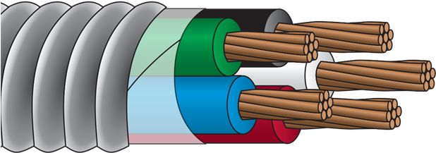 Mc Electrical Wire Inspirational Feeder Mc Ac90 Xhhw - Cable Mc 3 (640x292), Png Download