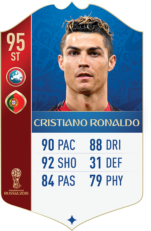 Cristiano Ronaldo Fifa 18 World Cup Icons - Ronaldo Fifa 18 World Cup (573x862), Png Download