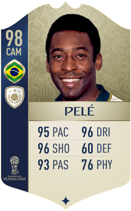 The World Cup Will Commence On June 14 With Russia - Pele Fifa 18 World Cup (593x858), Png Download