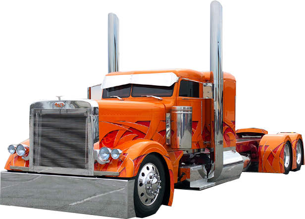 Share This Image - Tricked Out 18 Wheeler (616x442), Png Download