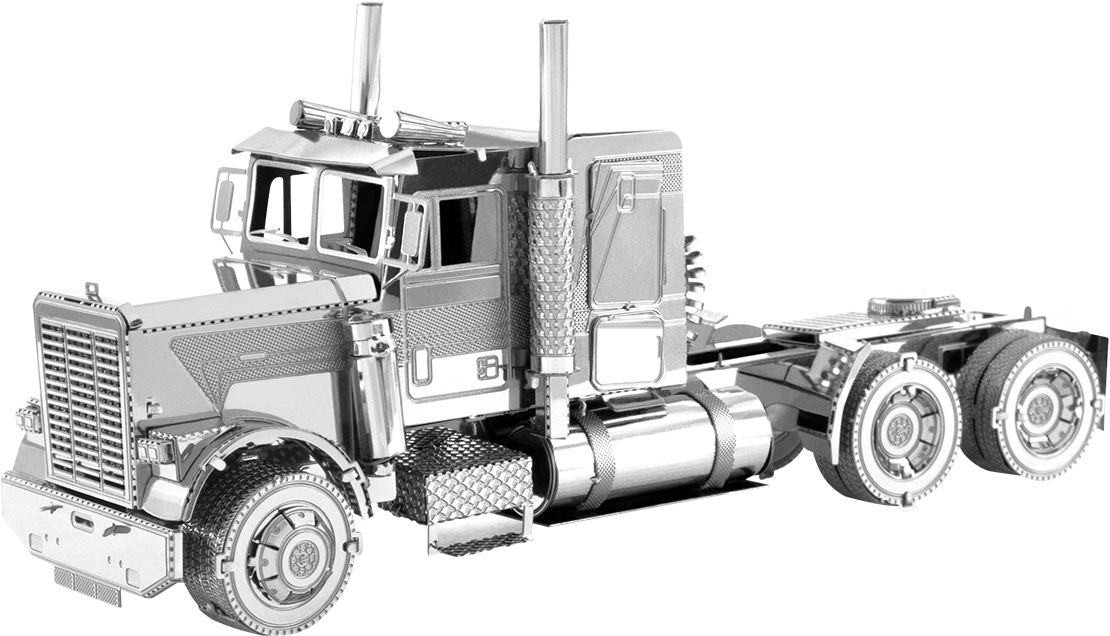 Freightliner Truck Metal Kits - Metal Earth Freightliner (600x346), Png Download