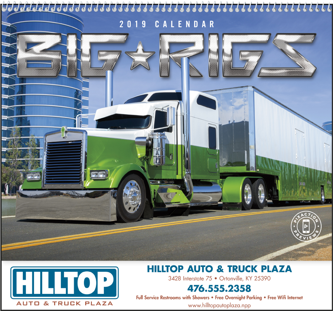 Picture Of Big Rigs Wall Calendar - Big Rig Calendar 2019 (1200x1200), Png Download