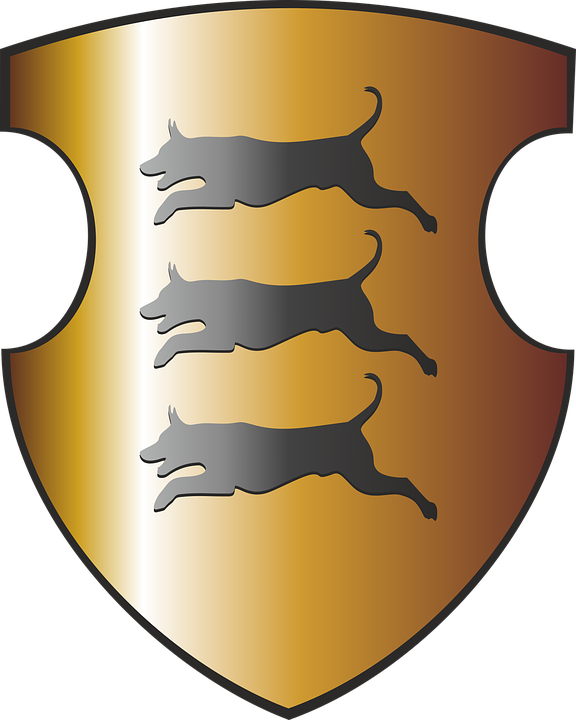 The Throne Game,house Clegane,coat Of Arms,three Black - Clegane Escudo (500x625), Png Download