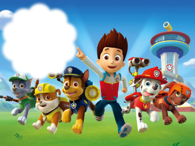 Paw Patrol Clipart File Png Images - Marcos Para Foto De La Patrulla Canina (400x300), Png Download