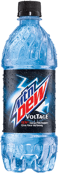 Mountain Dew Voltage Cans (12-count, 12 Oz Each) (390x590), Png Download