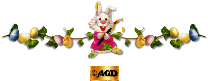 Annie Rose, Png Format, Easter Bunny, Divider, Web - Illustration (798x316), Png Download