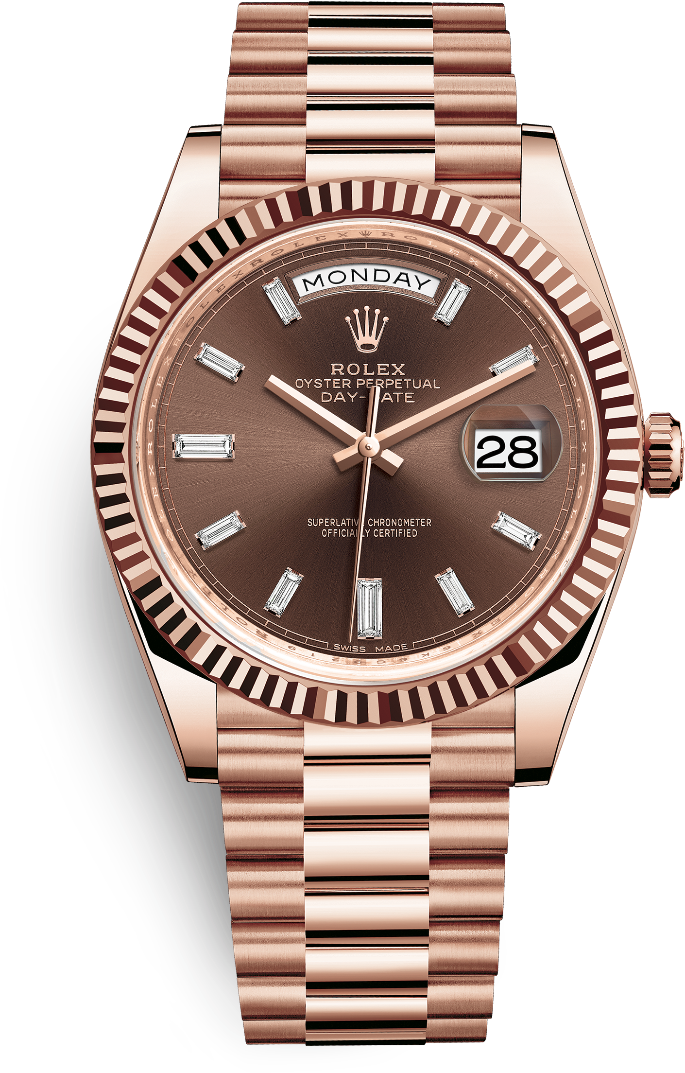 Watch Features - Rolex Day Date Rose Gold (3000x3000), Png Download