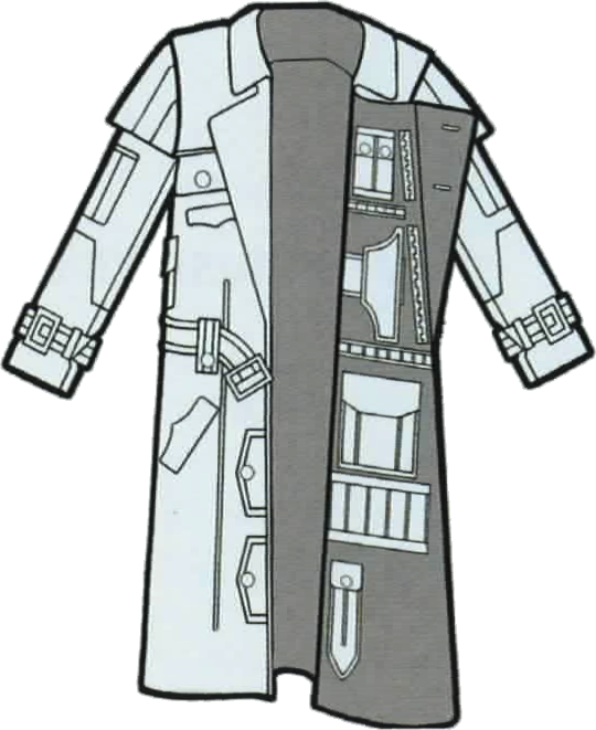 Smuggler's Trenchcoat - Star Wars Equipments Rpg (540x661), Png Download