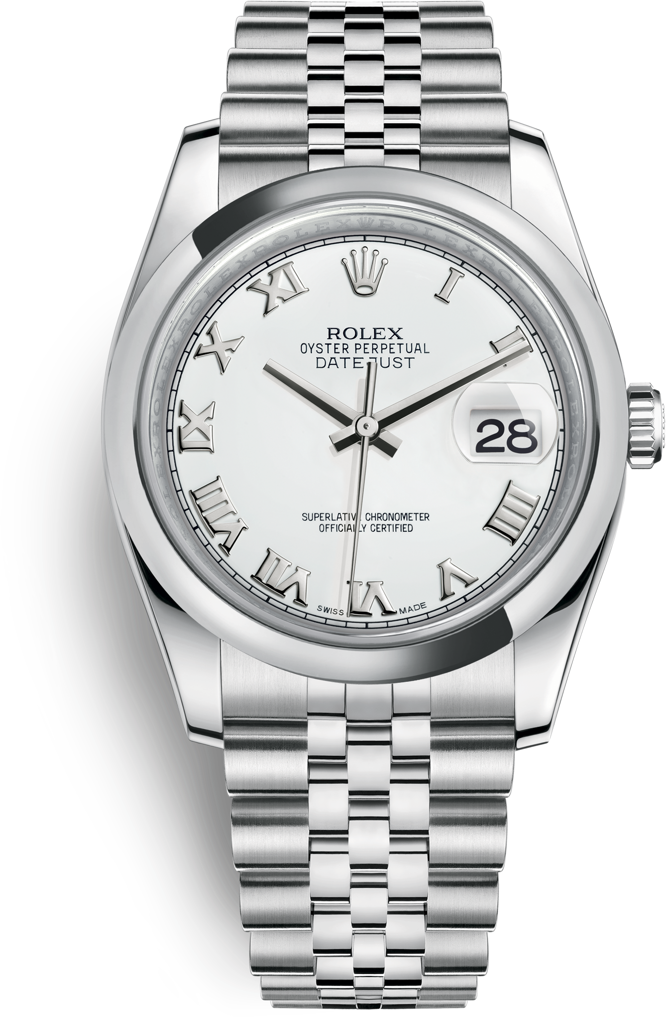 Datejust - Rolex Datejust 36 White Gold (3000x3000), Png Download