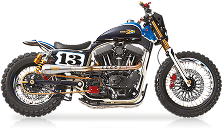 Not Your Average Official Harley-davidson® Dealership - British Customs Retro Bonneville (610x487), Png Download