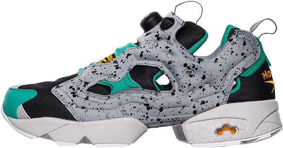 The Reebok Insta Pump Fury Sp Black Grey Has Already - Size? (640x387), Png Download