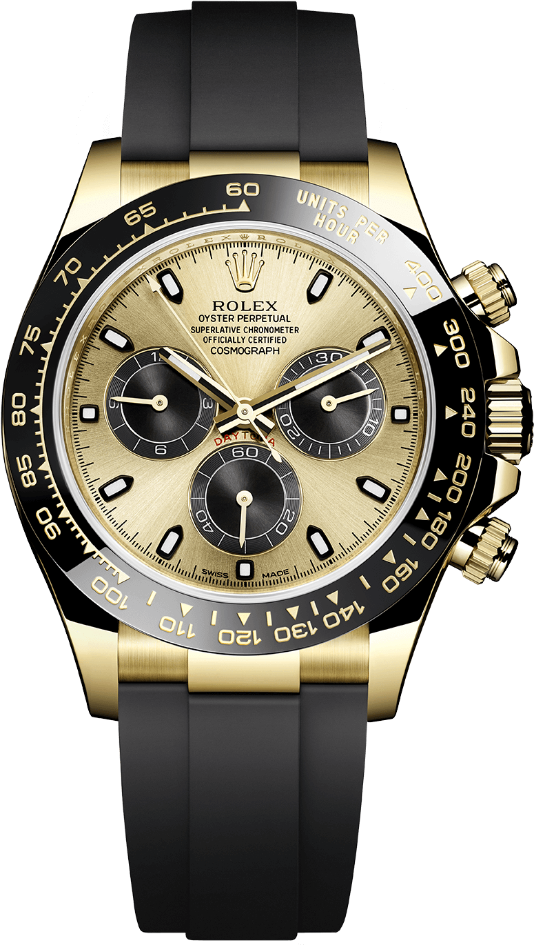 Rolex Daytona With Rubber Strap (1040x1400), Png Download