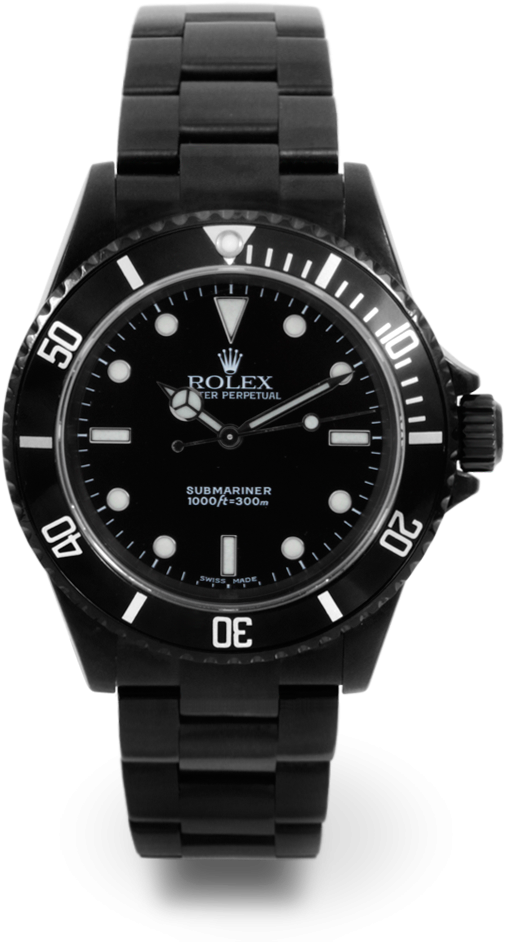 Rolex Submariner No Date Stainless Steel With Black - Rolex Submariner (1000x1000), Png Download
