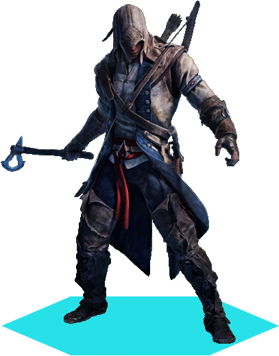 Connor All-star - Assassin Creed In Hd (407x539), Png Download