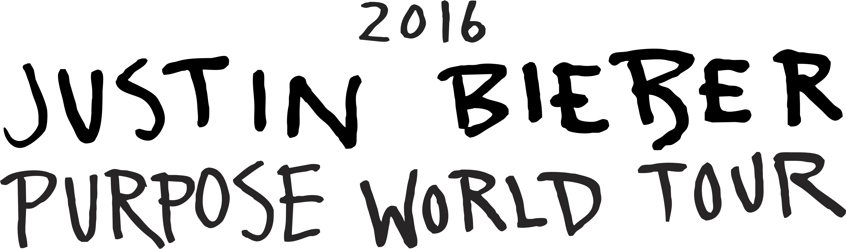 Purpose World Tour - Justin Bieber Purpose World Tour 2017 (3000x910), Png Download