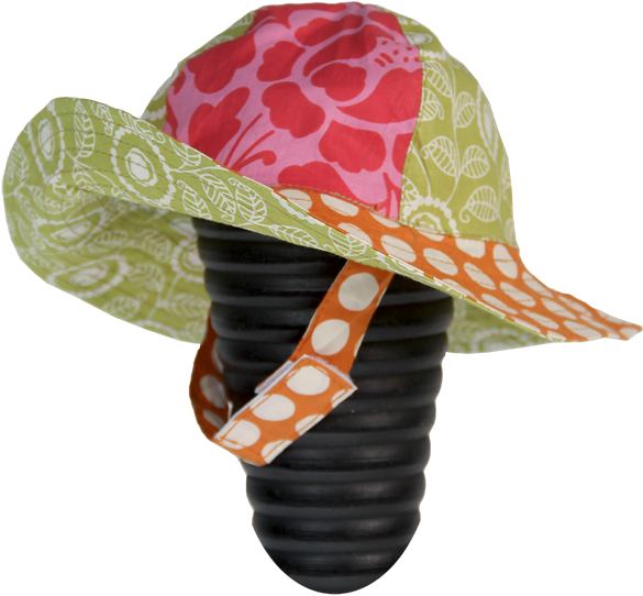 Dots Orange Scrappy Sun Hat, 3 Sizes - Sun Hat (600x600), Png Download