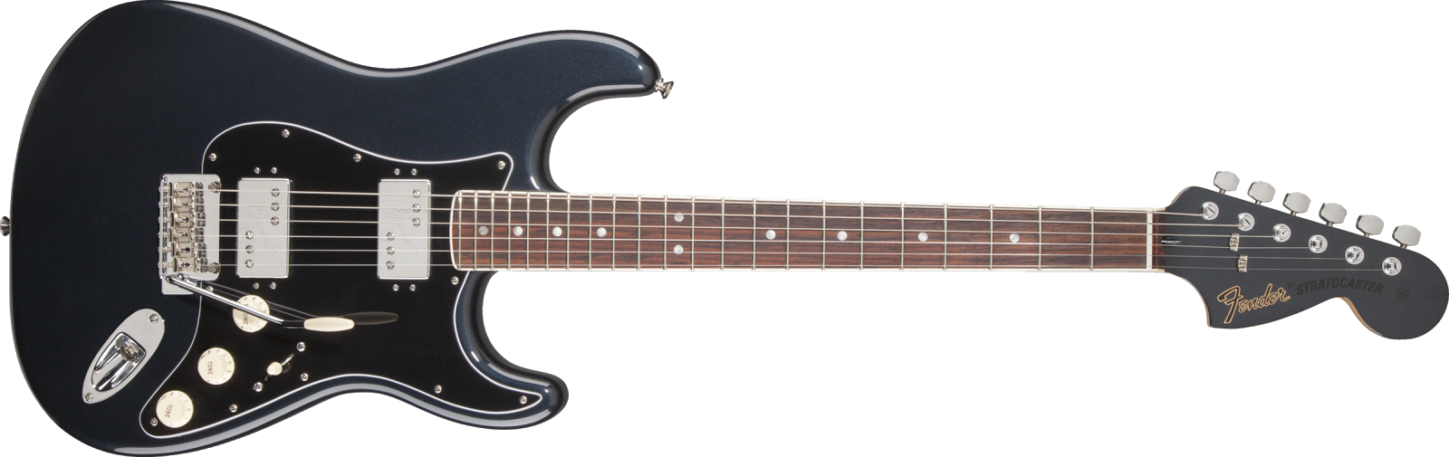 Classic Player Hh Strat - Fender Classic Player Strat Hh Mercedes Blue (1600x505), Png Download