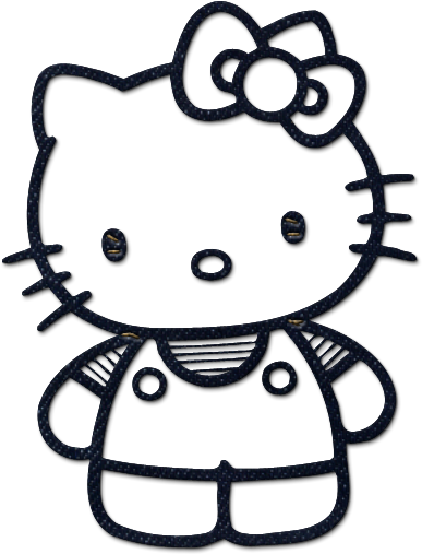 Hello Kitty Icon Style1 - Printable Hello Kitty Colouring Pages (600x600), Png Download
