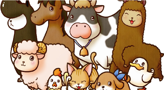 Limestone Township Library District - Farm Animals Cartoon Png (600x314), Png Download