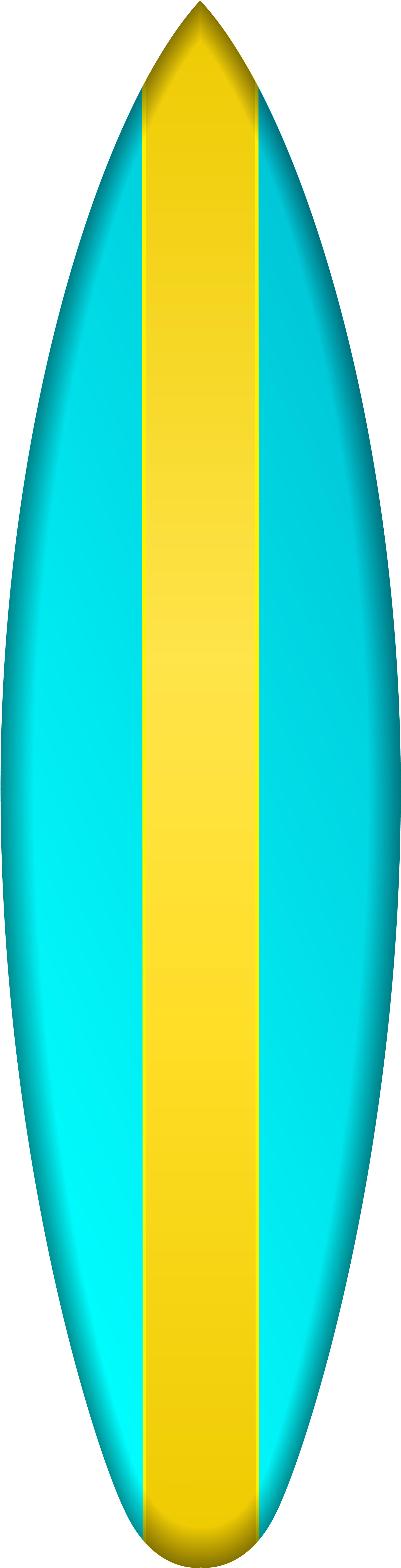 Surfboard Image Group Pencil And In Color - Transparent Surf Board Clipart (2190x8000), Png Download